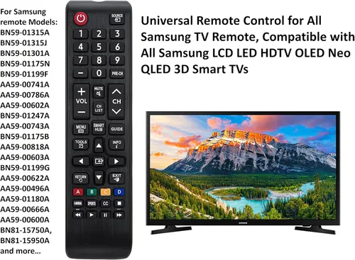 Miniatura 3 de Mando a distancia universal para mando de TV Samsung, reemplazo para todos los televisores Samsung LCD LED HDTV 3D Smart TV
