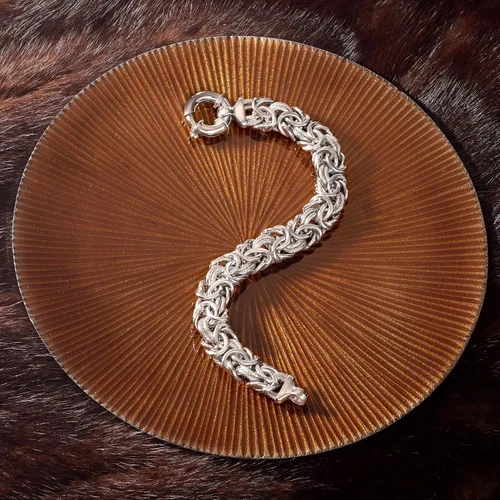 Miniatura 4 de Ross-Simons Italian Sterling Silver Textured and Polished Byzantine Bracelet