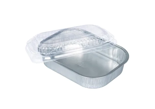 Miniatura 7 de Durable Packaging recipiente de plástico para plato principal con tapa de cúpula, tamaño grande, S, Negro y Dorado, 100