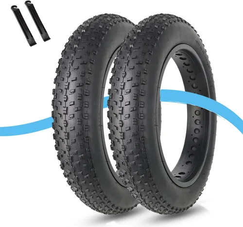 Miniatura 6 de MOHEGIA Fat Bike Tire: 20x3.0/20x4.0/26x3.0/26x4.0 Inch Foldable Replacement for E-Bike and MTB On-Road and Off-Road