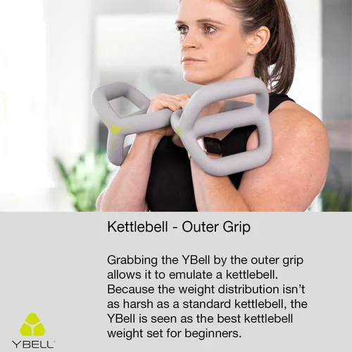 Miniatura 3 de TRX YBell Neo Series 3-in-1 Kettlebell, Dumbbell and Push Up Bar Workout Equipment Commercial Grade Neoprene Coated Surface Perfect for Strength