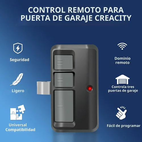 Miniatura 2 de 2 para Chamberlain LiftMaster Craftsman Abridor de puerta de garaje remoto 893LM 893Max 971LM universal Negro