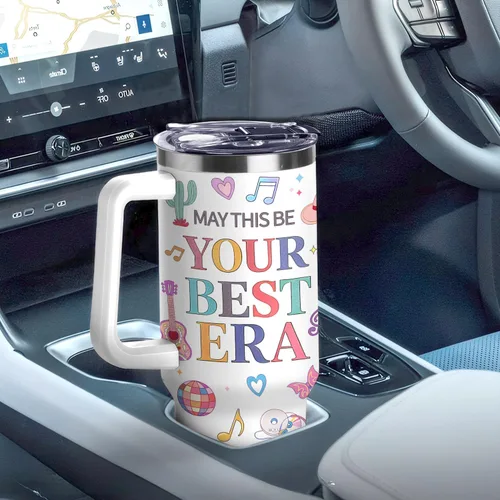 Miniatura 5 de 40Oz Tumbler for Singer Fans Perfect Music Fan Gifts for Women Best Era Stainless Steel Tumblers Cup with Handle Birthday X-mas Gifts for Girls