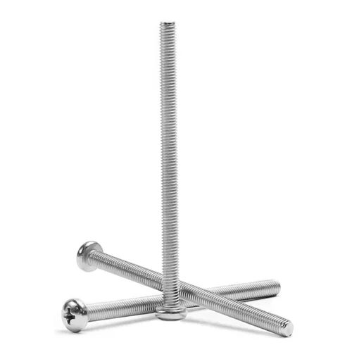 Miniatura 34 de MroMax 5 tornillos de máquina Phillips de cabeza plana M8 x 0.984 in, acero inoxidable 304 18-8, rosca completa, tornillos de cabeza cruzada gris