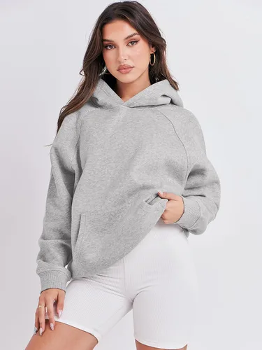 Miniatura 2 de ANRABESS - Sudaderas con capucha para mujer, sobre talla, de vellón de manga larga, modelo de 2024, para otoño