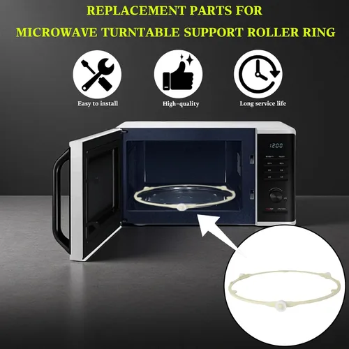 Miniatura 3 de Para GE Samsung Frigidaire - Compatible con WB06X10625, WB06X10818, DE92-90495A, 5304464115, 5304509438 - Anillo de rodillo de soporte de plato