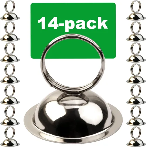 Miniatura 8 de Soporte para números de mesa, soportes para fotos, soporte para tarjetas de lugar, clip de anillo, soporte de menú para tarjetas de menú para boda
