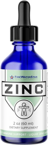Gotas de zinc líquido, zinc iónico, 2 onzas, 30 porciones, alta dosis de 45 mg de sulfato de zinc (15 mg de zinc elemental), orgánico, sin OMG,