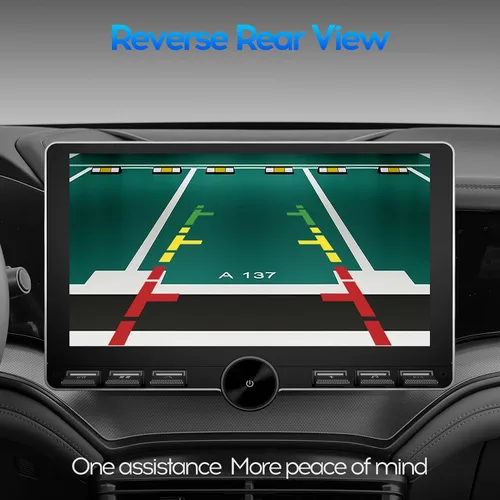 Miniatura 7 de 10" IPS QLED 1080P Full Touch 2+32G Doble DIN Radio de Coche Audio Video Receptores Estéreo con Apple CarPlay Android Auto Cámara de Visión Trasera