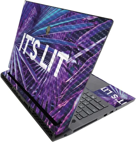 Miniatura 369 de MightySkins - Skin brillante con purpurina para Alienware M17 R3 (2020) y M17 R4 (2021) - Diversión de los años 90 Acabado duradero con purpurina