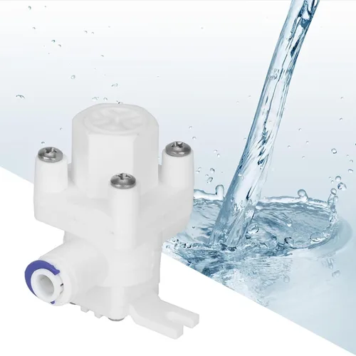 Miniatura 9 de Walfront Válvula reductora de 1/4 pulgada para purificador de agua de ósmosis inversa, regulador de presión blanco, ajuste rápido, plástico