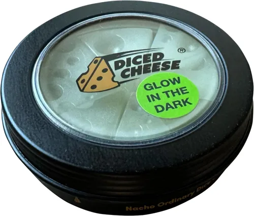 Diced Cheese Glow-in-the-Dark - Divertido y adictivo juego de dados para mayores de 15 años - Conquista las torres inclinadas del queso - No se