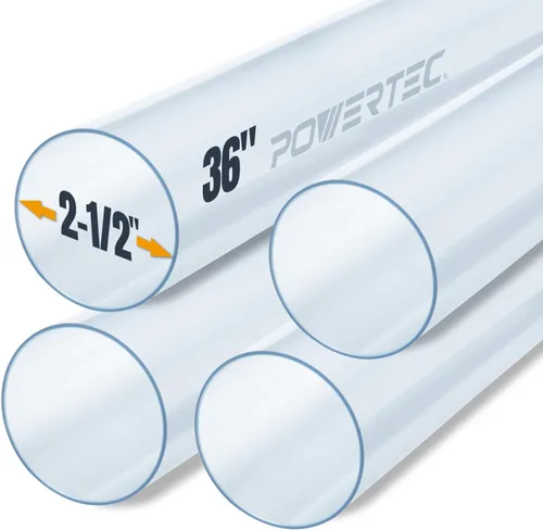 Miniatura 8 de POWERTEC Accesorio en Y transparente de 2-1/2 pulgadas para manguera de recolección de polvo de 2-1/2 pulgadas, accesorios de conector de manguera
