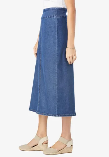 Miniatura 3 de Woman Within Falda vaquera de ajuste flexible de talla grande