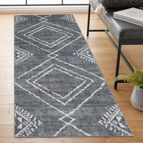Miniatura 35 de ReaLife Rugs Alfombra Pasillo Lavable a Máquina - Sala de Estar Dormitorio Baño Cocina Entrada Oficina - Acolchada Pelo Bajo Resistente a Manchas