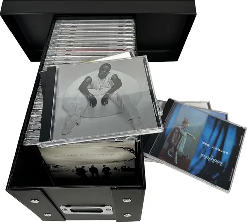 Miniatura 3 de CheckOutStore Caja de almacenamiento para CD Jewel Cases - Organiza y protege tu colección de música - Capacidad para 29 CD - Fácil montaje - Diseño