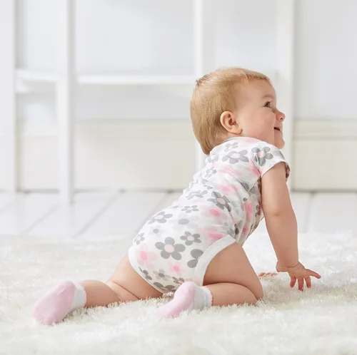 Miniatura 4 de Gerber bebé niña 5 paquete de mamelucos Blanco