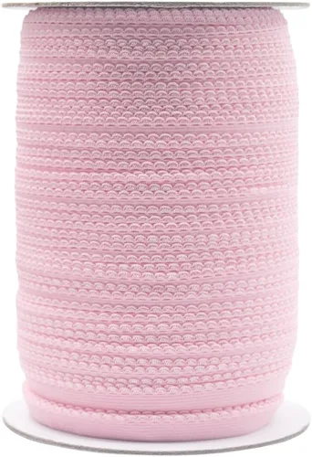 Miniatura 40 de Bristlegrass Picot Loop - Banda elástica para coser de 1/2 pulgada, 0.512 in, corona de carrete con volantes, cinta elástica de encaje para atar