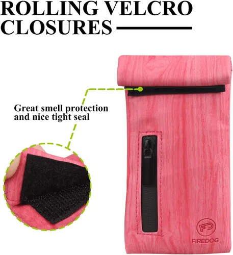 Miniatura 4 de FIREDOG Bolsa a prueba de olores, bolsa con forro de carbono a prueba de olores, bolsa probada por perros para mujeres, bolsillo de almacenamiento