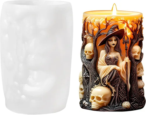 Miniatura 15 de Moldes de silicona para velas de ángel rosa, molde de fundición de resina para hacer velas de bricolaje, yeso de arcilla polimérica