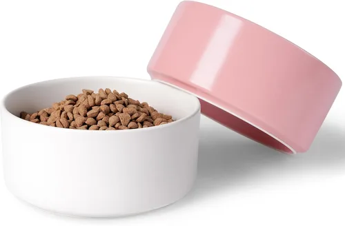 Miniatura 14 de Cuencos Grandes para Perros, Cuenco Antideslizante de Cerámica Pesada para Comida y Agua de Perros con Base de Silicona, Cuenco de Alimentación