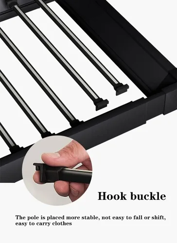 Miniatura 4 de Estante extraíble para pantalones, organizador de ropa, organizador de ropa, estante de armario, estante multifuncional ajustable, ahorro de espacio