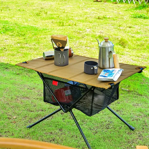 Miniatura 8 de Bolsa de malla colgante Organizador de equipo de camping al aire libre Bolsa de almacenamiento de mesa plegable Bolsa de almacenamiento de picnic