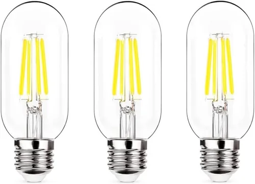 Miniatura 10 de NOTOC foco LED E26 de 4 W, equivalente a 40 W, foco tubular E26 no regulable luz cálida diurna 4000 K, foco de filamento Edison antiguo