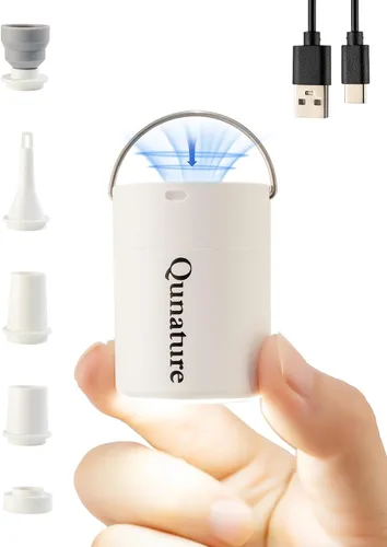 Miniatura 9 de Qunature - Mini bomba eléctrica portátil para inflables con batería de 1500 mAh, luz de campamento, recargable, USB, desinflado para colchón de cama