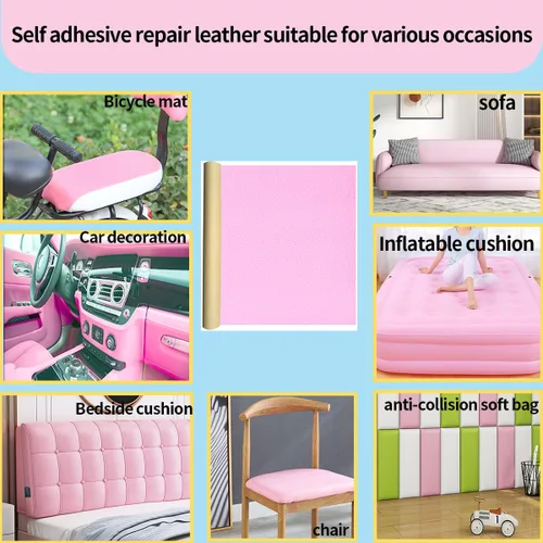 Miniatura 7 de Aglzyoply Parche grande de reparación de cuero, cinta autoadhesiva para sofá, redecoración, subsidio para asiento de automóvil, muebles, silla