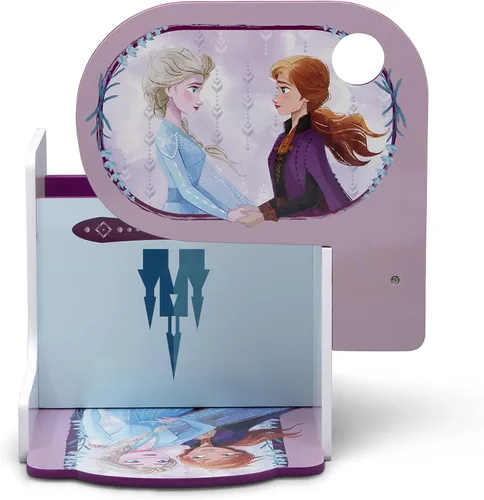 Miniatura 7 de Delta Children - Escritorio con silla y compartimento de almacenamiento, Frozen II (Disney) Portavasos Respaldo para brazos, madera tratada Disney
