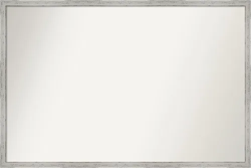Miniatura 1126 de Amanti Art Espejo de baño blanco para sobre el fregadero, 32 x 45 pulgadas, espejo de tocador rectangular blanco esbelto, marco de madera moderno