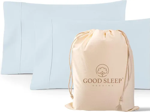 Miniatura 14 de Juego de 4 fundas de almohada estándar de 1000 hilos, 100% algodón egipcio, con algodón de fibra larga y tejido satinado, suaves y sedosas, como