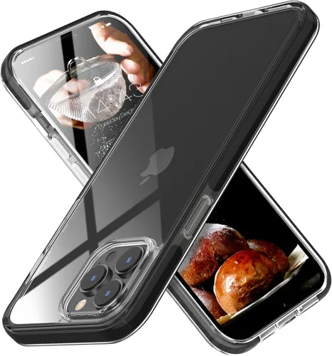 Miniatura 9 de MATEPROX Compatible con iPhone 14, transparente, delgada, transparente, a prueba de golpes, para iPhone 14 de 6.1 pulgadas 2022 (negro)