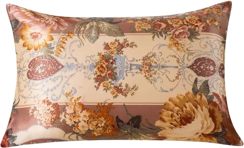 Miniatura 15 de SLPBABY - Funda para almohada de seda para el cuidado del cabello y la piel con estampado y cremallera oculta