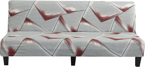 Miniatura 18 de MIFXIN Funda elástica para sofá cama sin brazos, funda de elastano para futón, plegable, sin reposabrazos, protector de muebles para sofá cama
