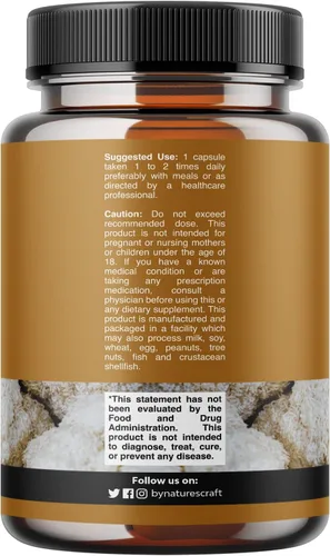 Miniatura 2 de Suplemento avanzado de hongo melena de león – Cápsulas de suplemento de melena de león con Reishi Chaga Maitake y Shiitake para la salud cerebral