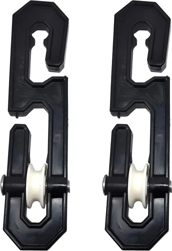 ZLY Esparcidor de tendedero de aluminio de plástico, accesorios de tendedero para cargas pesadas y tendedero largo (paquete de 2, negro)