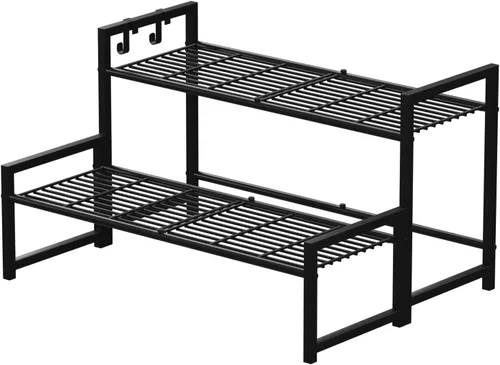 Miniatura 8 de Soporte para plantas de 3 niveles semicircular, estante organizador de macetas de flores de un cuarto redondo, soporte de exhibición de plantas al
