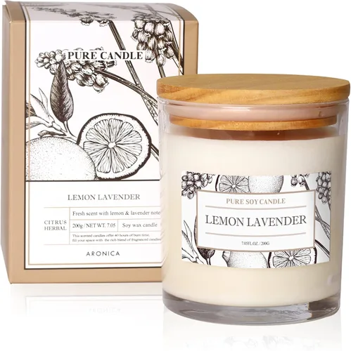 Miniatura 16 de Aronica Velas seguras para mascotas con aroma a manzana, velas perfumadas de larga duración, velas de manzana Honeycrisp limpias, no tóxicas, velas