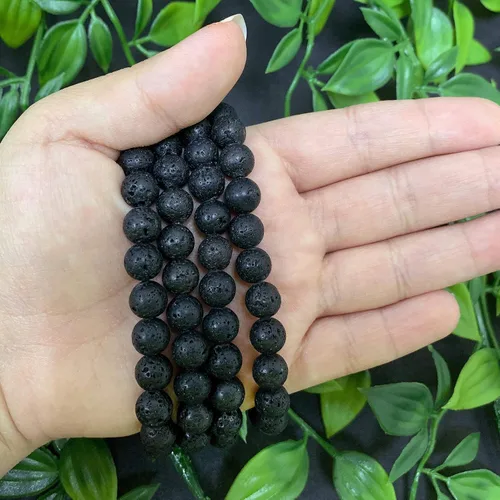 Miniatura 648 de Gem Avenue Handmade Round Bead Stretch Bracelet Unisex Natural Stone Beaded Jewelry for Men & Women, Elastic Wristband for Daily Wear