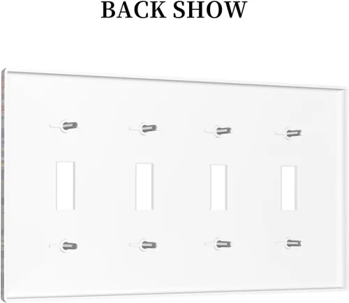 Miniatura 1130 de Placa Decorativa de Pared de Granja Rústica con Cuerno de Madera para Puerta de Granero 1 Banda Duplex Cubiertas de Toma Eléctrica Soltera