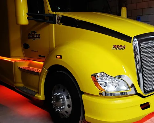 Miniatura 7 de iJDMTOY Lentes ámbar súper brillantes LED para rueda delantera delantera Fender Side Marker Lights compatibles con Kenworth T680 T700 T880