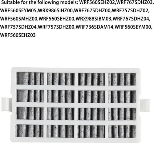 Miniatura 5 de Filtro de aire Fresh Flow compatible con refrigerador Whirlpool modelo WRF560SEHZ00/01/02/03, WRF560SEYM00/01/02/04/05, WRF736SDAM00/10/11/12/13/14