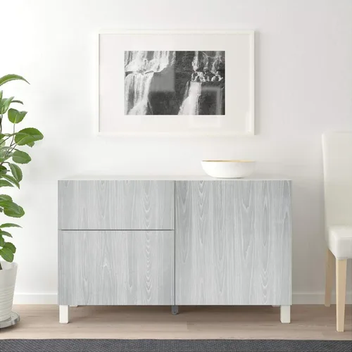 Miniatura 4 de Papel tapiz de madera gris de 17.71 x 236 pulgadas, textura de grano de madera, papel adhesivo para despegar y pegar, papel adhesivo gris claro