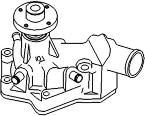 Miniatura 6 de RE67185 Bomba de agua del mercado de accesorios para John Deere se adapta a JD Tractor 5210 5300 5320 5400