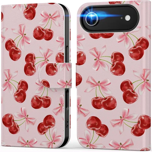 Miniatura 99 de DEENAKIN Funda tipo cartera para iPhone 15 con tarjetero + clip para efectivo, bloqueo RFID, protección contra caídas de grado militar y obras