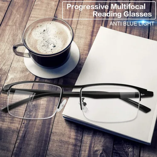 Miniatura 3 de Gafas de lectura progresivas multifoco para computadora con bloqueo de luz azul lectores