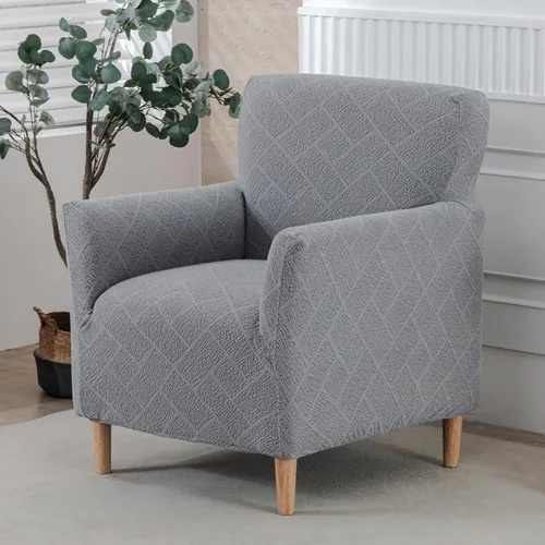 Miniatura 32 de HAOYONG - Funda elástica de terciopelo para silla de banquete, fundas para sillas de 1 pieza, fundas para sillones de sofá, funda suave para sillón