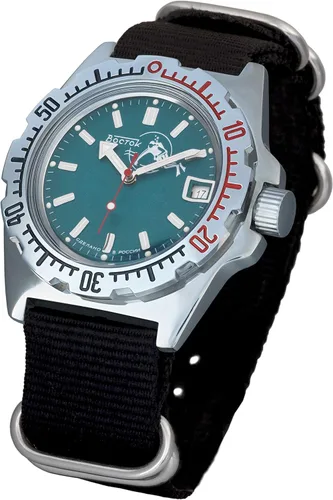 Miniatura 2 de VOSTOK Amphibian 110059 - Reloj de pulsera automático para hombre, con cuerda automática, para buceo, anfibia